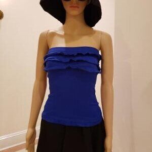 Stretchable Blue Tank Top